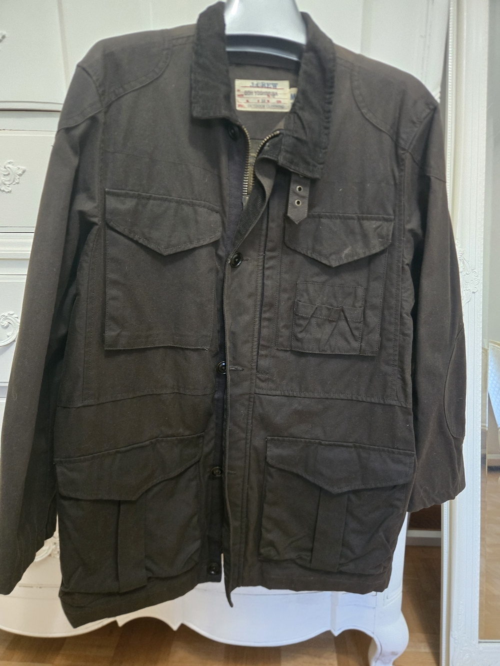 J. Crew Men's Dark Brown Military Field Jacket